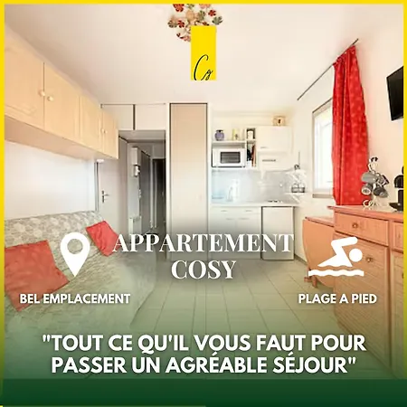 Appartement Le Canoubier, Plage, Port, Commerces à Pied